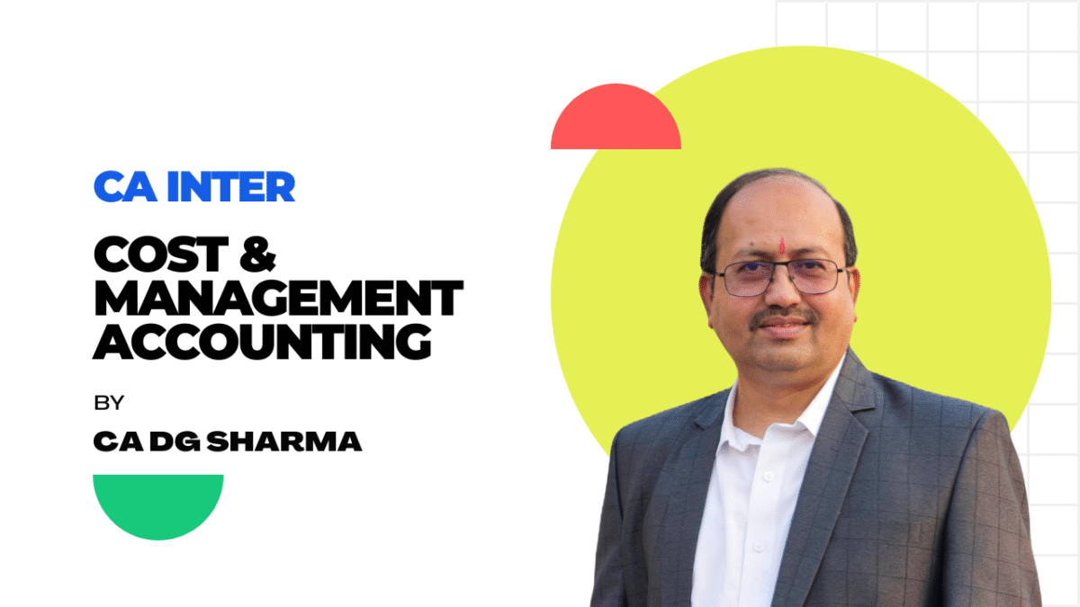 CA Inter - COST & MANAGEMENT ACCOUNTING - commercegate.in
